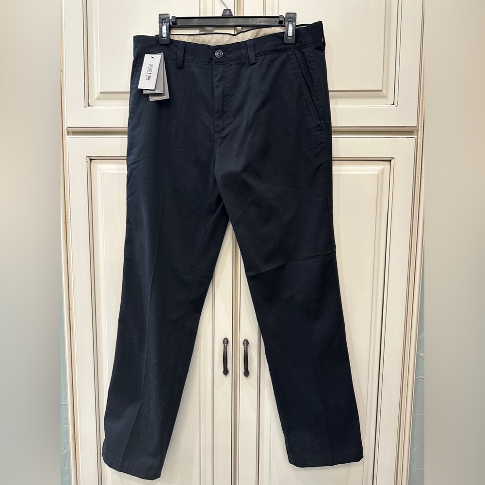 Kenneth Cole Black Chinos Classic Straight-Leg‎